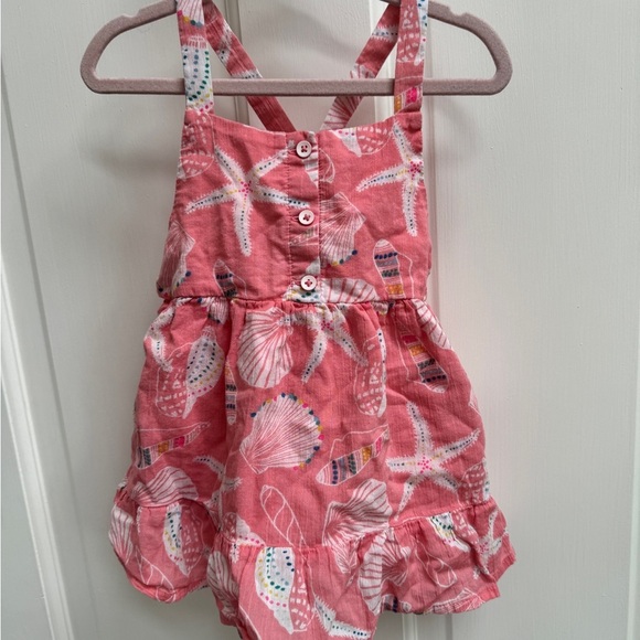 Cat & Jack 3T Pink & White Girls Beach Shell Tank Top Blouse - Picture 1 of 4